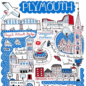 Plymouth Kunstdruck von Julia Gash