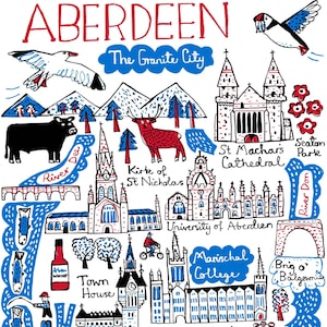 Aberdeen Postkarte von Julia Gash