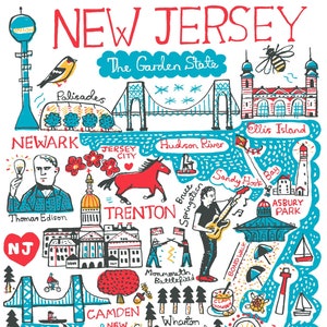 New Jersey Art Print by Julia Gash