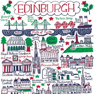 Edinburgh kunstprint door Julia Gash