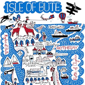 Cartolina dell'isola di Bute di Julia Gash