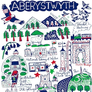 Carte postale d'Aberystwyth par Julia Gash