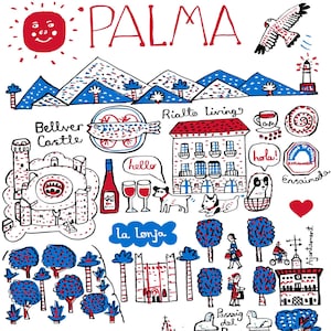 Palma Postkarte von Julia Gash