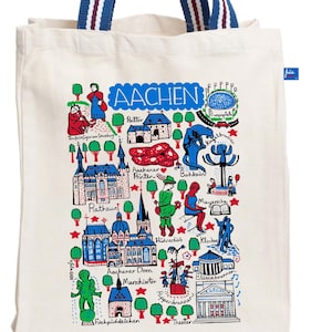 Aachen Natural Canvas Tote Bag by Julia Gash
