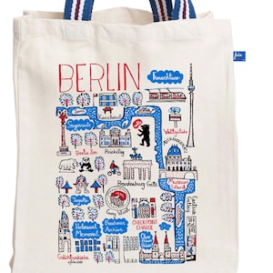 Berlin Natural Canvas Tote Bag by Julia Gash