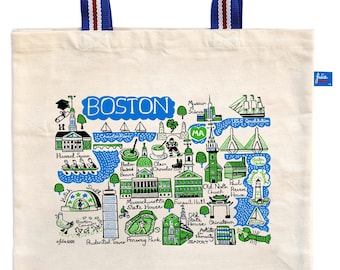 Natuurlijke canvas draagtas Boston van Julia Gash