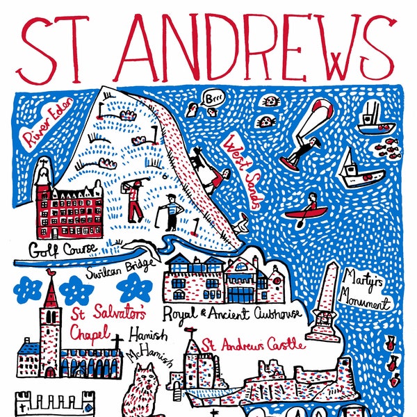 St Andrews Art Print by Julia Gash