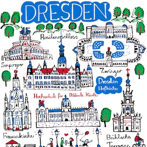 Dresden Art Print by Julia Gash