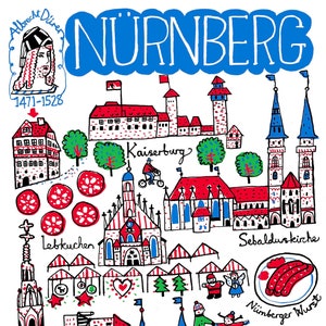 Nurnberg Greeting Card by Julia Gash