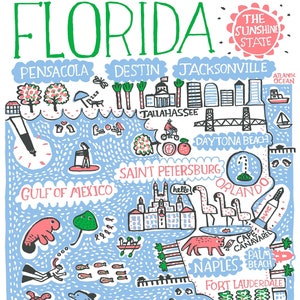Florida Greeting Card by Julia Gash