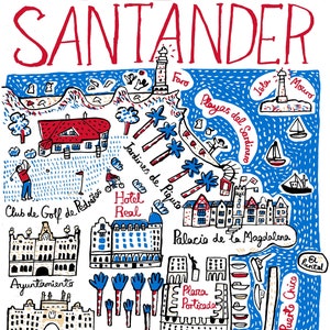 Santander Postkarte von Julia Gash