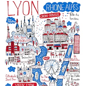Carte postale de Lyon par Julia Gash