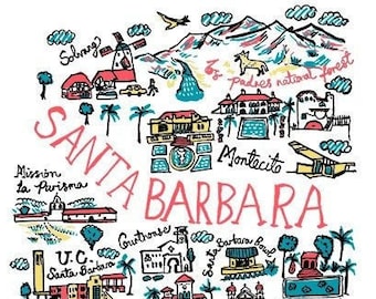 Santa Barbara Art Print by Julia Gash