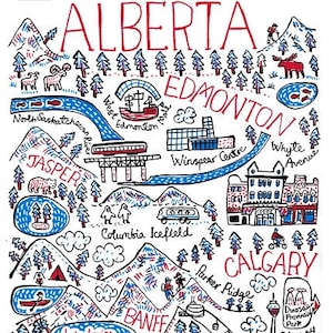 Alberta Postkarte von Julia Gash
