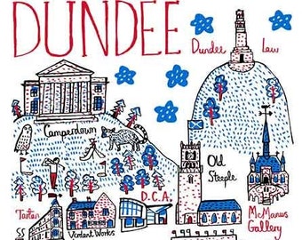 Dundee Greeting Card by Julia Gash