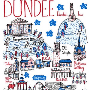 Dundee Postkarte von Julia Gash