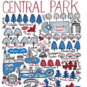 Cartão postal do Central Park por Julia Gash