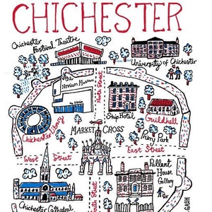 Chichester Postkarte von Julia Gash