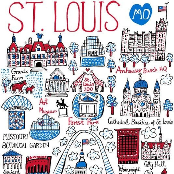 St Louis Art Print by Julia Gash