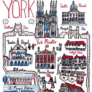 York Greeting Card by Julia Gash