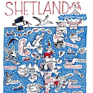 Shetland Isles Art Print by Julia Gash