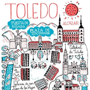 Toledo Kunstdruck von Julia Gash
