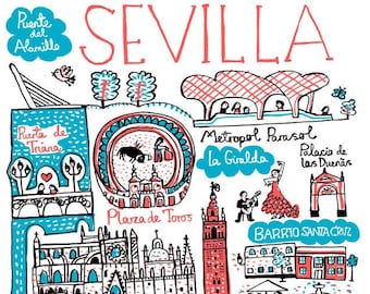 Sevilla Greeting Card by Julia Gash