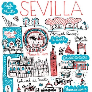 Sevilla Tarjeta de Felicitación de Julia Gash