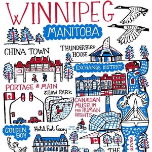 Cartão de felicitações de Winnipeg por Julia Gash