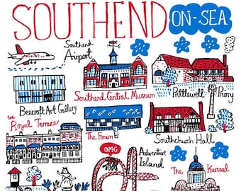 Southend on Sea Art Print by Julia Gash