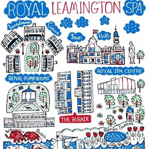 Leamington Spa Grußkarte von Julia Gash