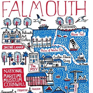 Falmouth Postkarte von Julia Gash