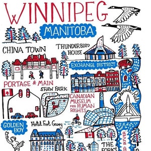 Winnipeg Postkarte von Julia Gash