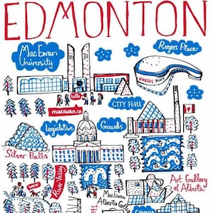 Edmonton Greeting Card by Julia Gash
