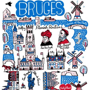 Carte de vœux de Bruges par Julia Gash