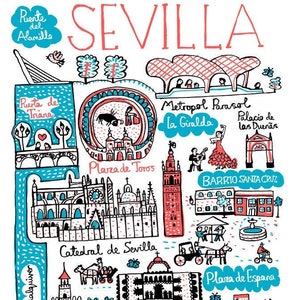 Sevilla ansichtkaart door Julia Gash