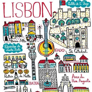 Carte de vœux de Lisbonne par Julia Gash