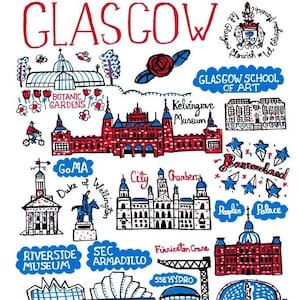 Glasgow Postkarte von Julia Gash