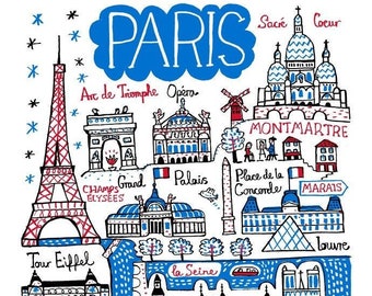 Paris Art Print by Julia Gash