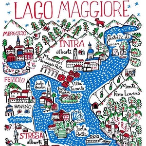 Lago Maggiore Tarjeta de felicitación de Julia Gash