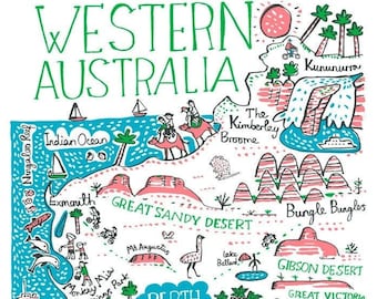 Impresión de arte de Australia Occidental de Julia Gash