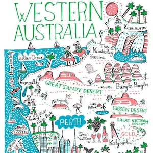Postal de Australia Occidental de Julia Gash