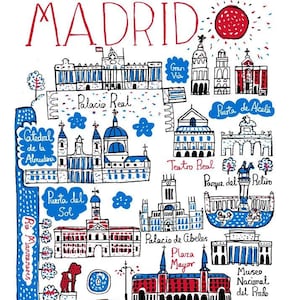 Madrid Kunstdruck von Julia Gash