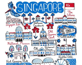 Singapore Art Print by Julia Gash