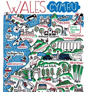 Carte postale du Pays de Galles par Julia Gash