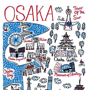 Osaka Art Print by Julia Gash