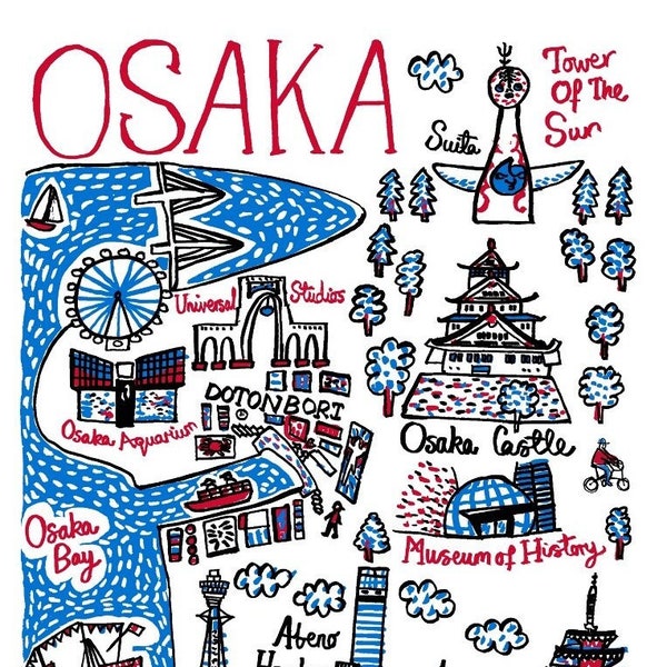 Osaka Kunstdruck von Julia Gash