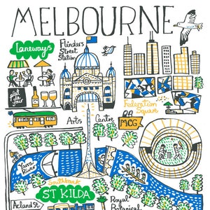 Carte postale de Melbourne par Julia Gash