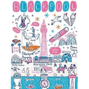 Blackpool kunstprint door Julia Gash