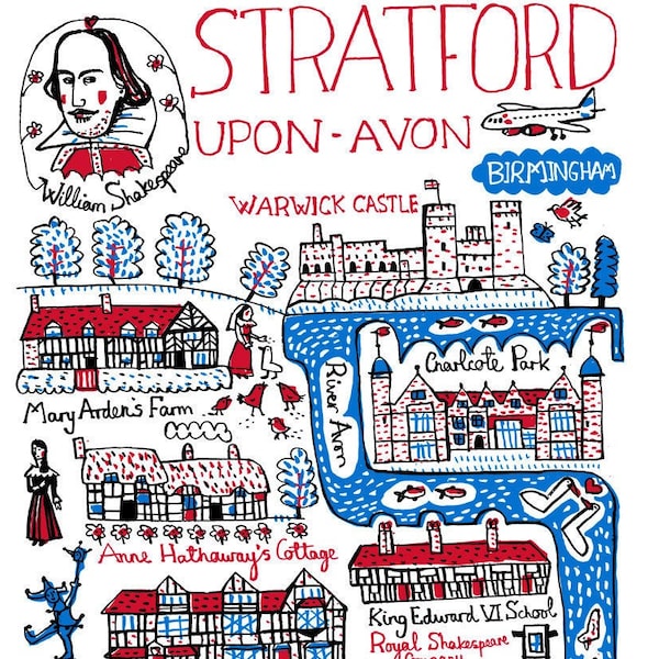 Stratford upon Avon Postcard by Julia Gash